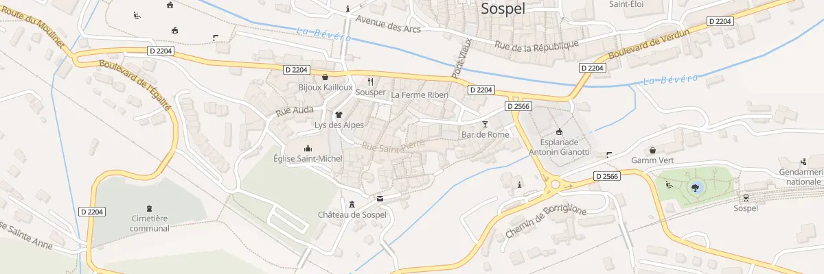 Plan du 23 Rue Saint-pierre à Sospel