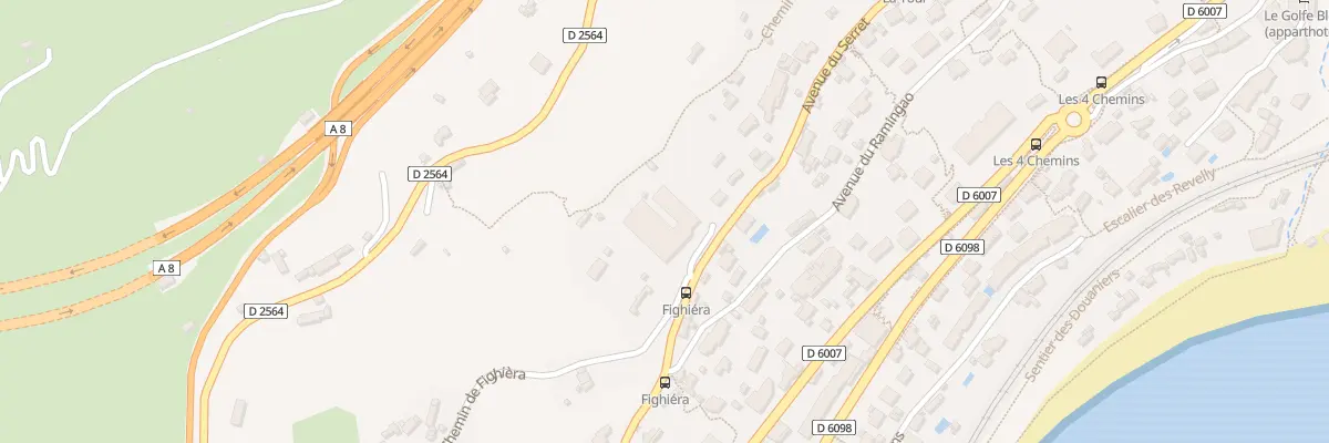 Plan du 1484 Av du Serret à Roquebrune-Cap-Martin