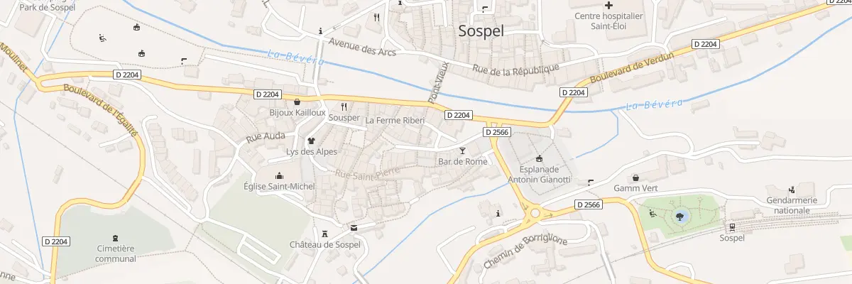 Plan du 4 Rue du Pont Vieux à Sospel