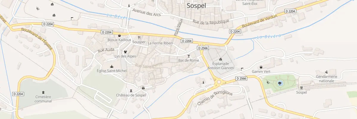 Plan du 9 Rue Saint-pierre à Sospel