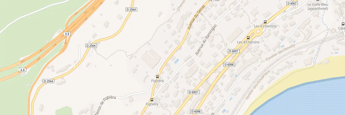 Plan du 1423 Av du Serret à Roquebrune-Cap-Martin