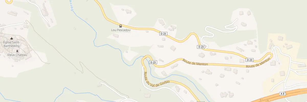 Plan du 2537B Rte de Menton à Gorbio