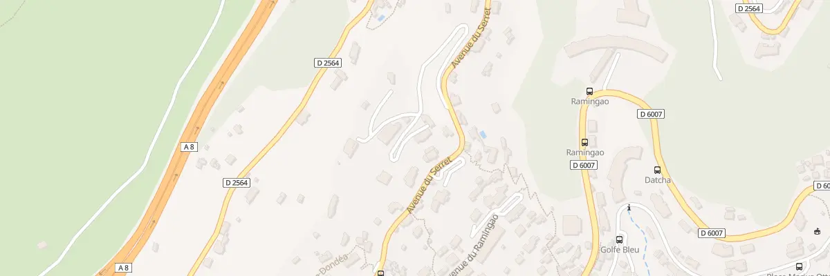 Plan du 946B Av du Serret à Roquebrune-Cap-Martin
