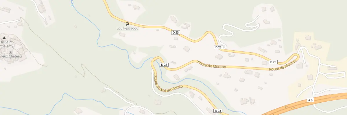 Plan du 2537B Rte de Menton à Gorbio