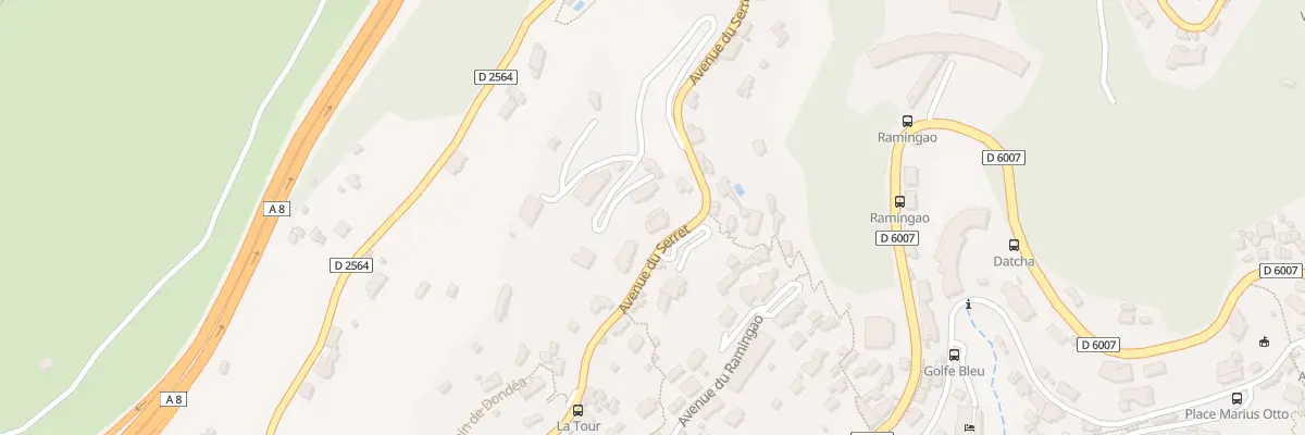 Plan du 1052 Av du Serret à Roquebrune-Cap-Martin