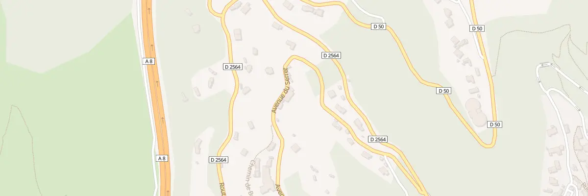 Plan du 411 Av du Serret à Roquebrune-Cap-Martin