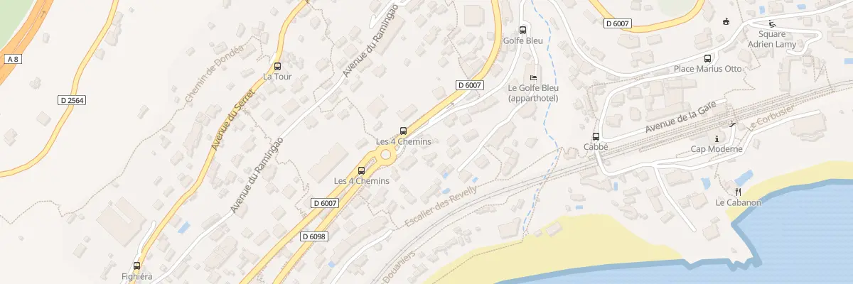 Plan du 15 Av Georges Drin à Roquebrune-Cap-Martin
