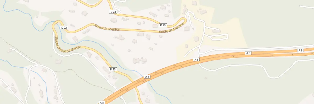 Plan du 2492 Rte de Menton à Gorbio