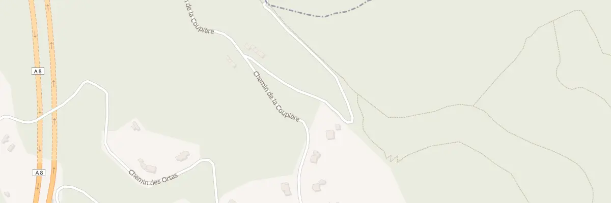 Plan du 790 Che de la Coupière à Roquebrune-Cap-Martin