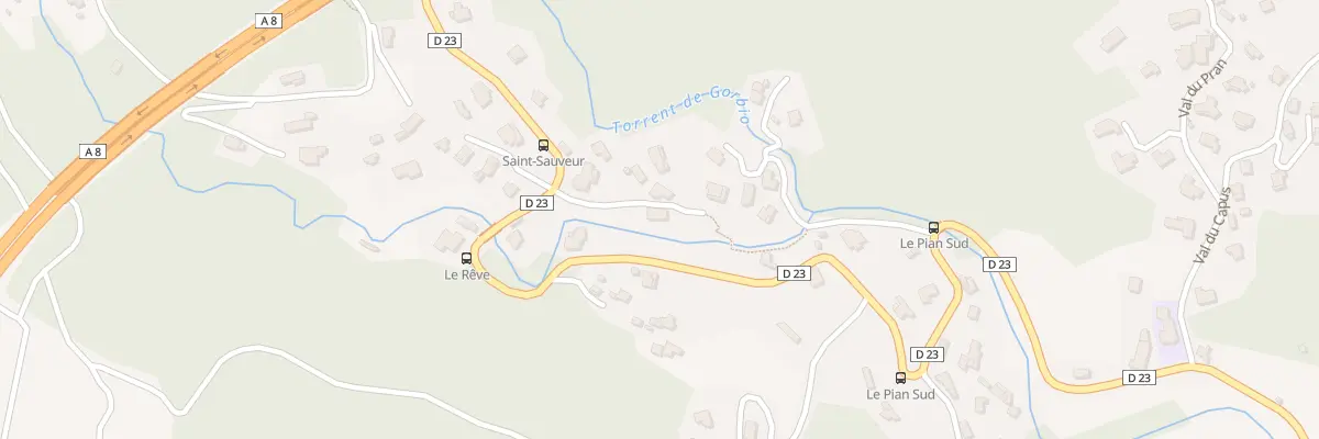 Plan du 5160 Saint Sauveur à Gorbio