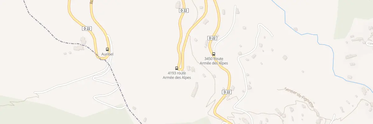Plan du 4009 Rte de l’Armée des Alpes à Sainte-Agnès