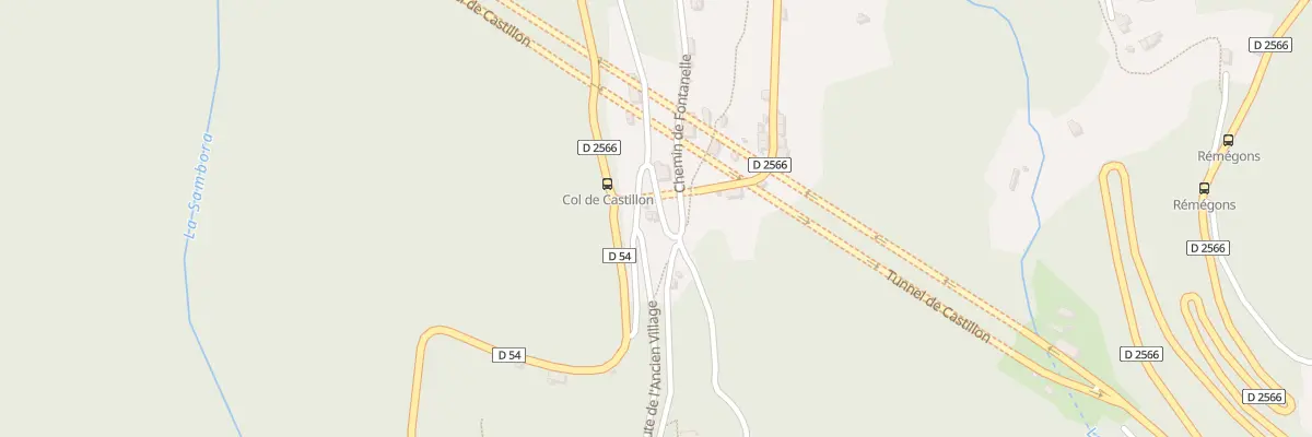 Plan du 5083 Le Col à Castillon