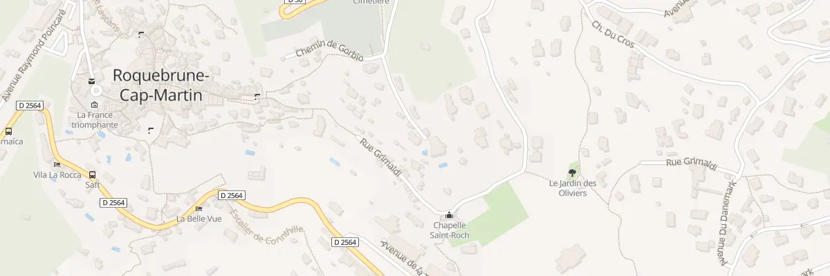 Plan du 9001 Che du Cimetiere à Roquebrune-Cap-Martin