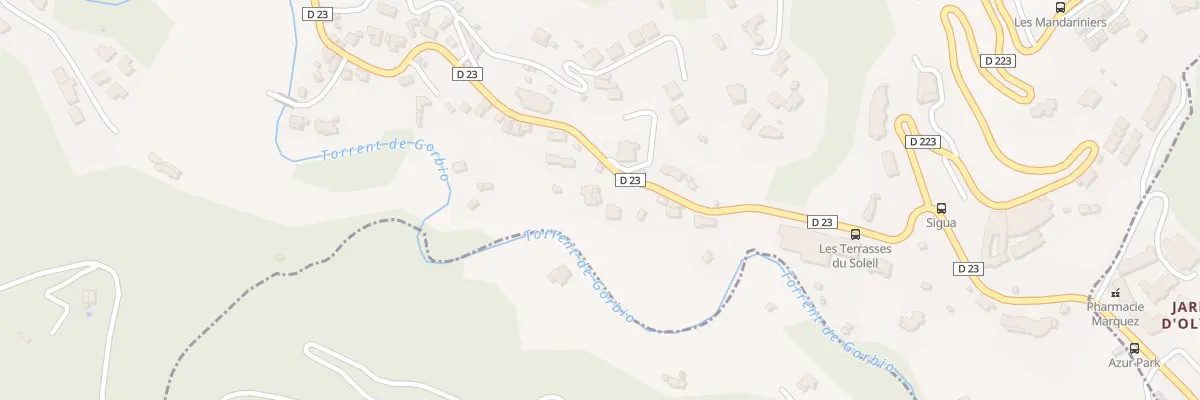 Plan du 4735 Rte de Menton à Gorbio