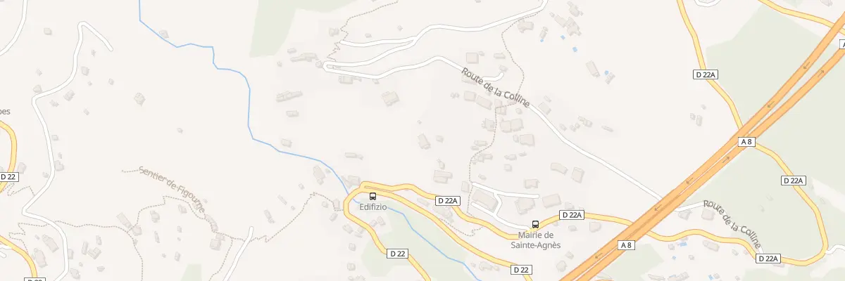 Plan du 183 Sen de la Colline à Sainte-Agnès