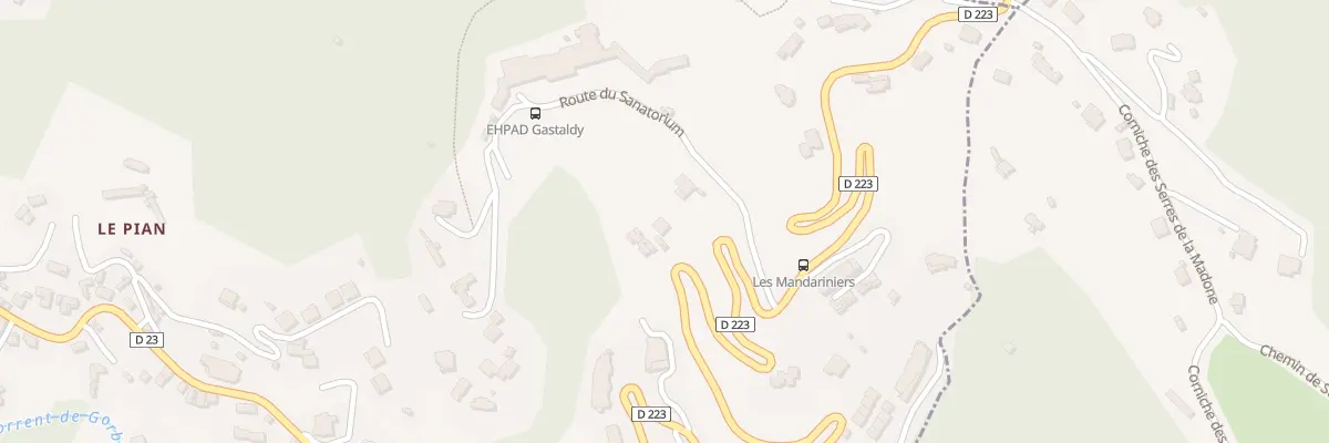 Plan du 546 Rte du Sanatorium à Gorbio