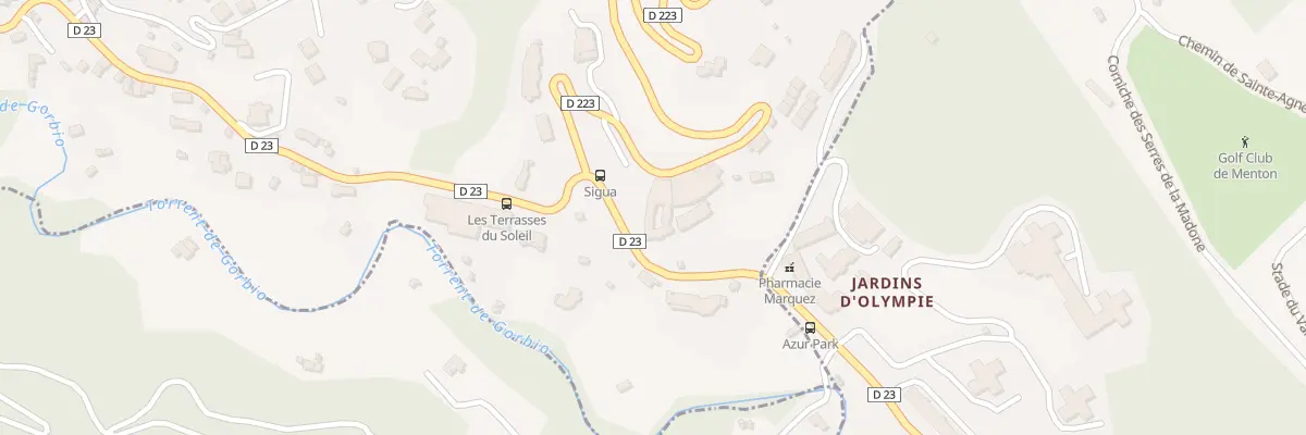 Plan du 153 Rte du Sanatorium à Gorbio