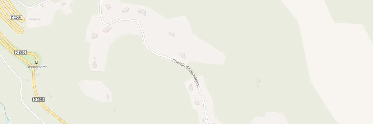 Plan du 5001 Che de Remegons à Castillon