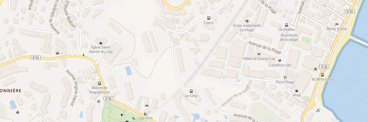 Plan du 378 Av de la Paix à Roquebrune-Cap-Martin
