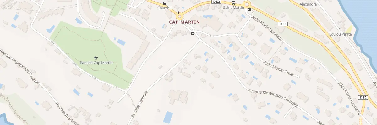 Plan du 9003 Av Centrale à Roquebrune-Cap-Martin
