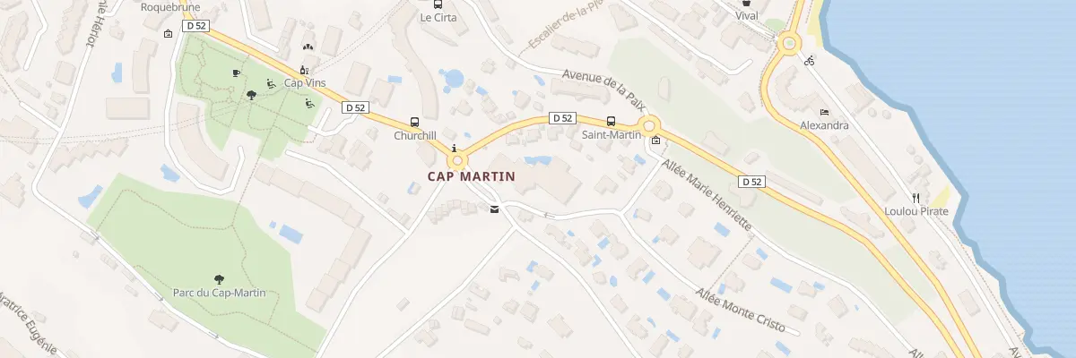 Plan du 1 Av Winston Churchill à Roquebrune-Cap-Martin