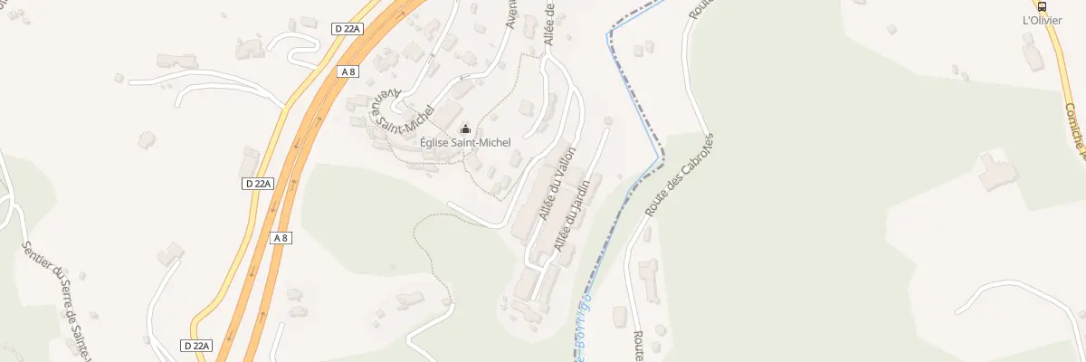 Plan du 2 All du Vallon à Sainte-Agnès
