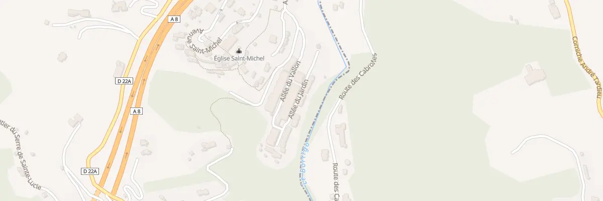 Plan du 5 All du Vallon à Sainte-Agnès