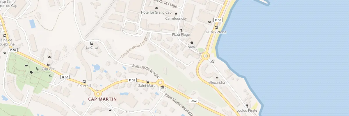 Plan du 73 Esc de la Plage à Roquebrune-Cap-Martin