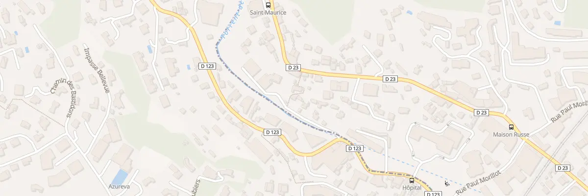 Plan du 134 Sen du Moulin à Menton