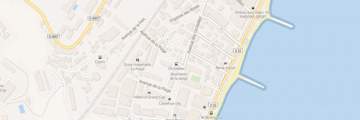 Plan du 272 Av de la Plage à Roquebrune-Cap-Martin