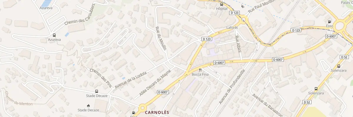 Plan du 8 Rue du Moulin à Roquebrune-Cap-Martin