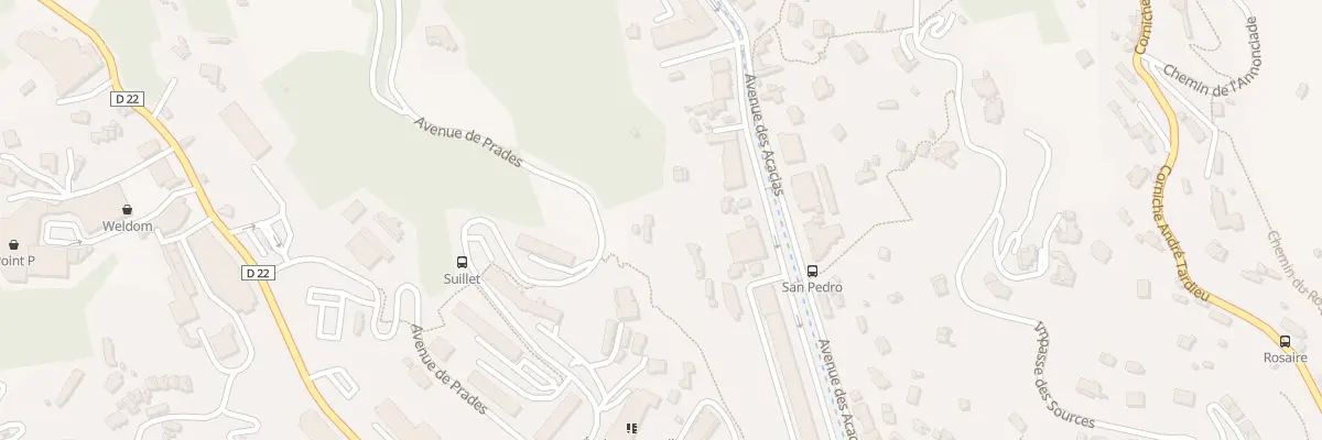 Plan du 25 Av des Acacias à Menton