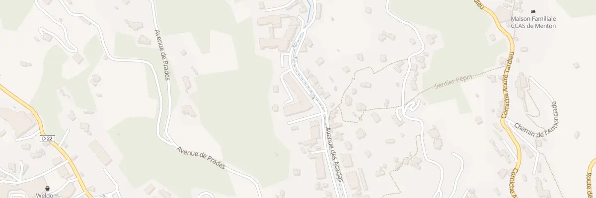 Plan du 39 Av des Acacias à Menton