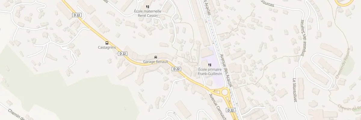 Plan du 10 Rue Val des Castagnins à Menton