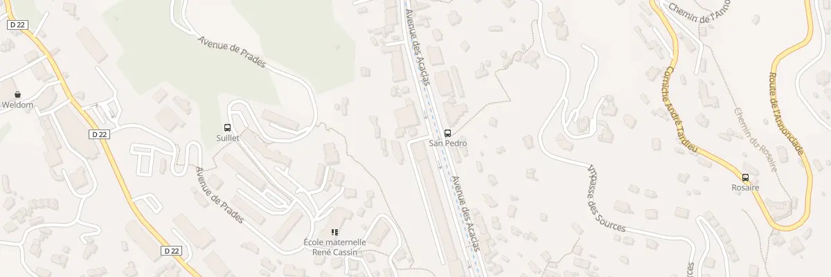 Plan du 21 Av des Acacias à Menton