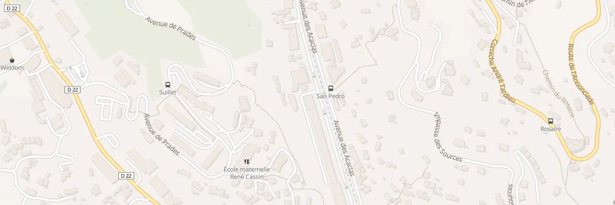 Plan du 19 Av des Acacias à Menton