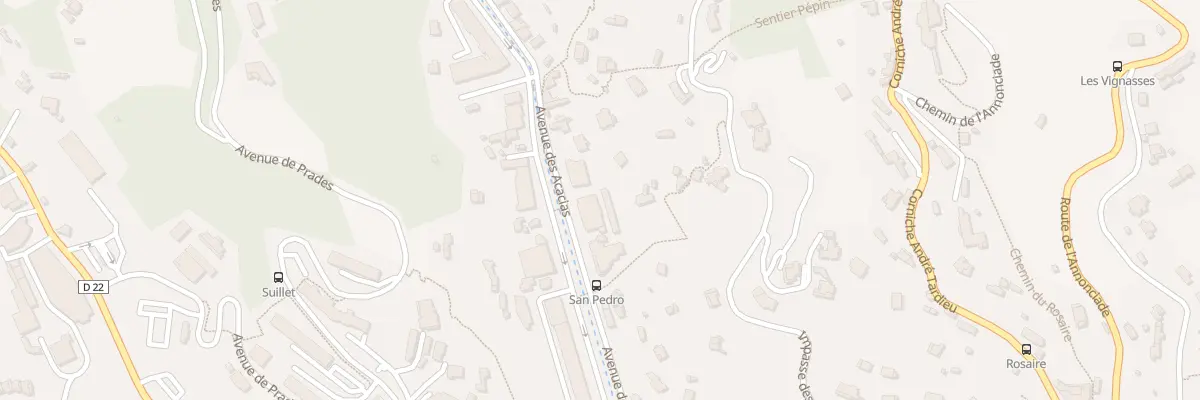 Plan du 66 Av des Acacias à Menton