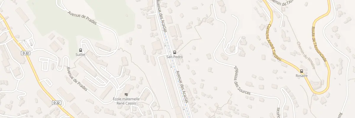 Plan du 58 Av des Acacias à Menton