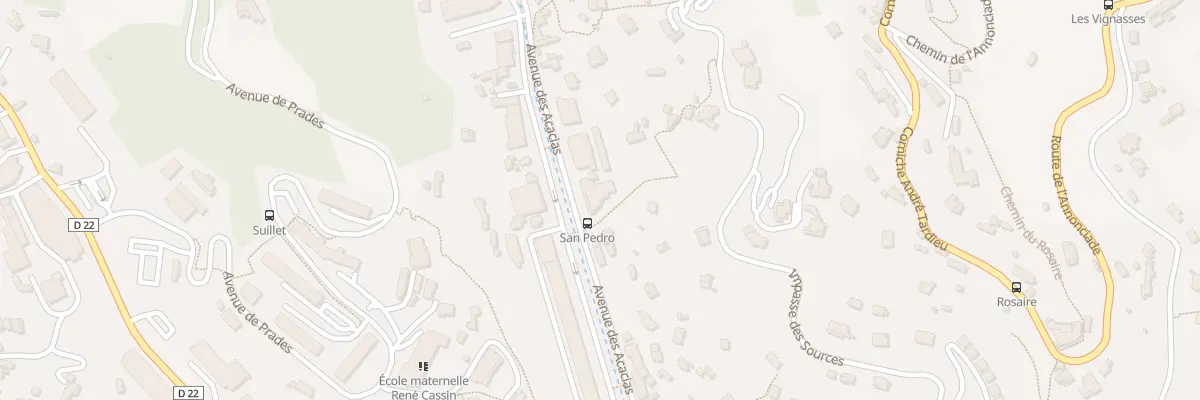 Plan du 60 Av des Acacias à Menton