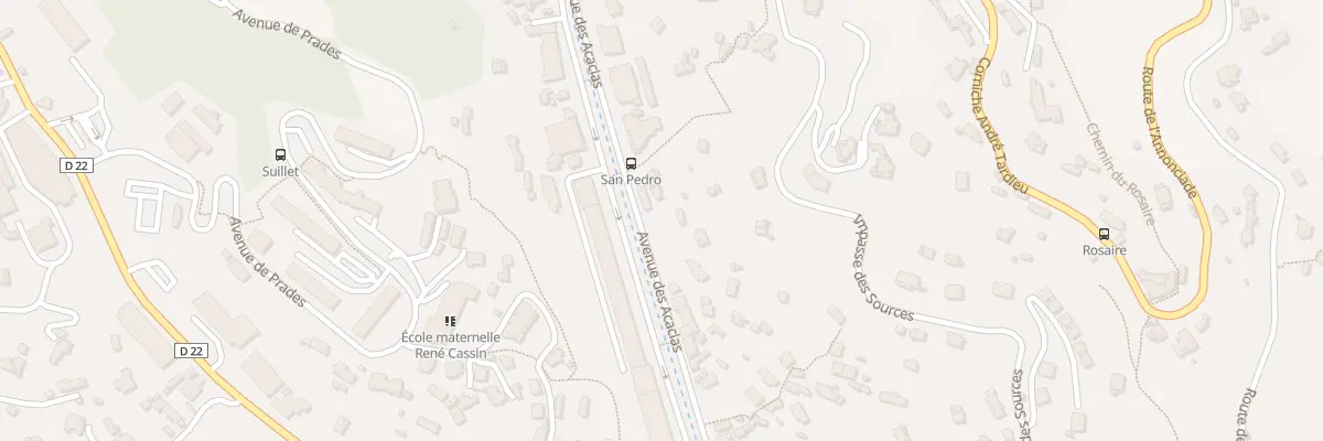 Plan du 54 Av des Acacias à Menton