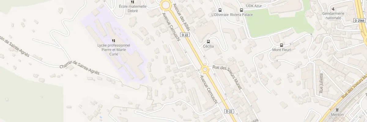 Plan du 79 Av Cernuschi à Menton