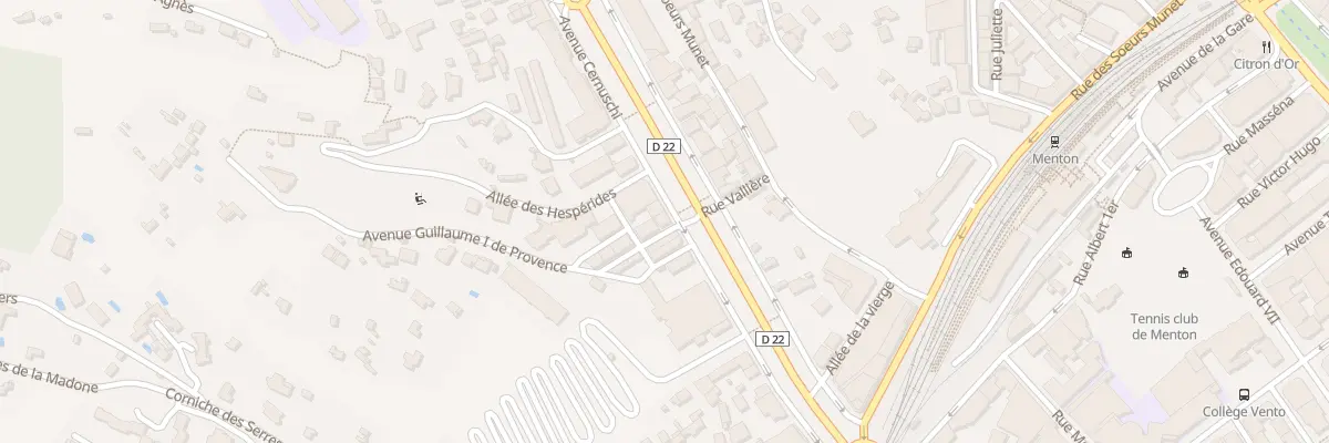 Plan du 63 Av Cernuschi à Menton