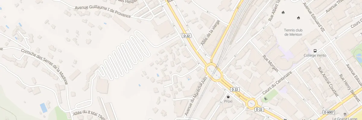 Plan du 45 Av Cernuschi à Menton