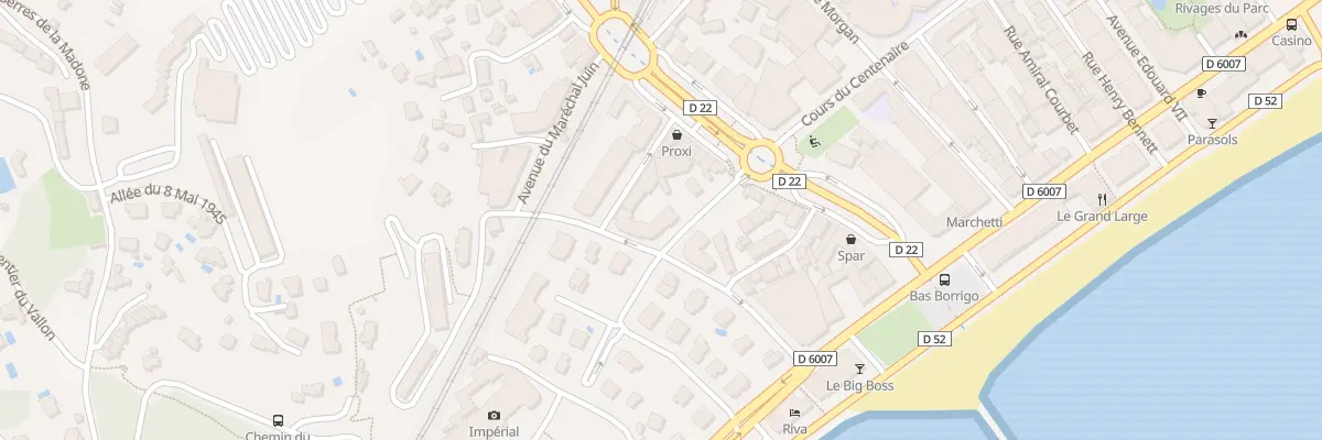 Plan du 9003 Av des Bruyères à Menton