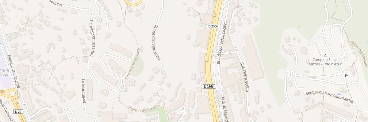 Plan du 47 Av de Sospel à Menton