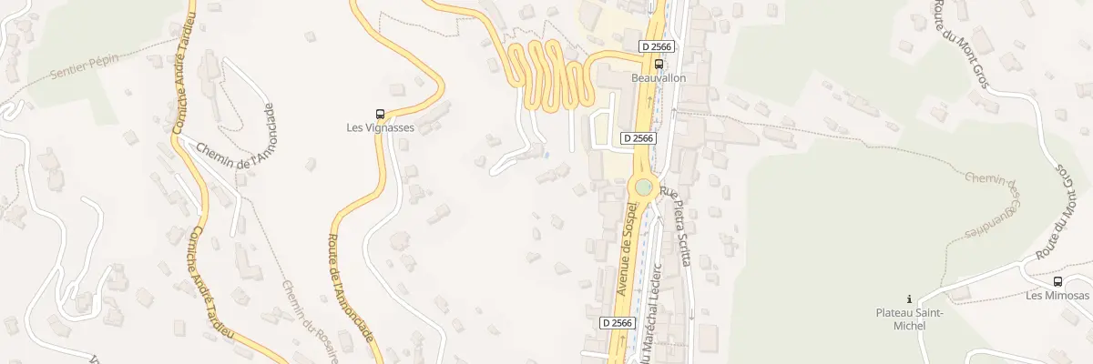 Plan du 97C Av de Sospel à Menton