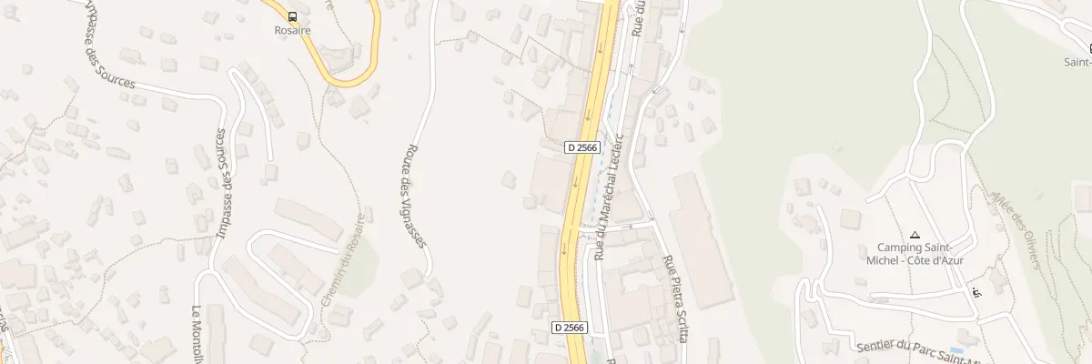 Plan du 55 Av de Sospel à Menton