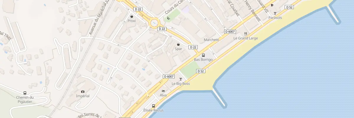 Plan du 17 Av de la Madone à Menton