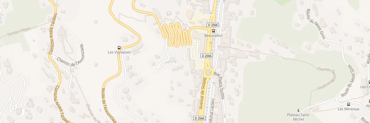 Plan du 97A Av de Sospel à Menton