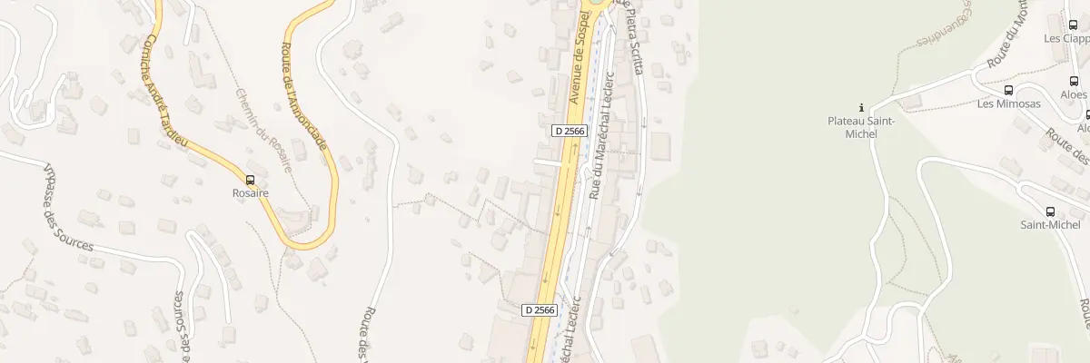 Plan du 71 Av de Sospel à Menton